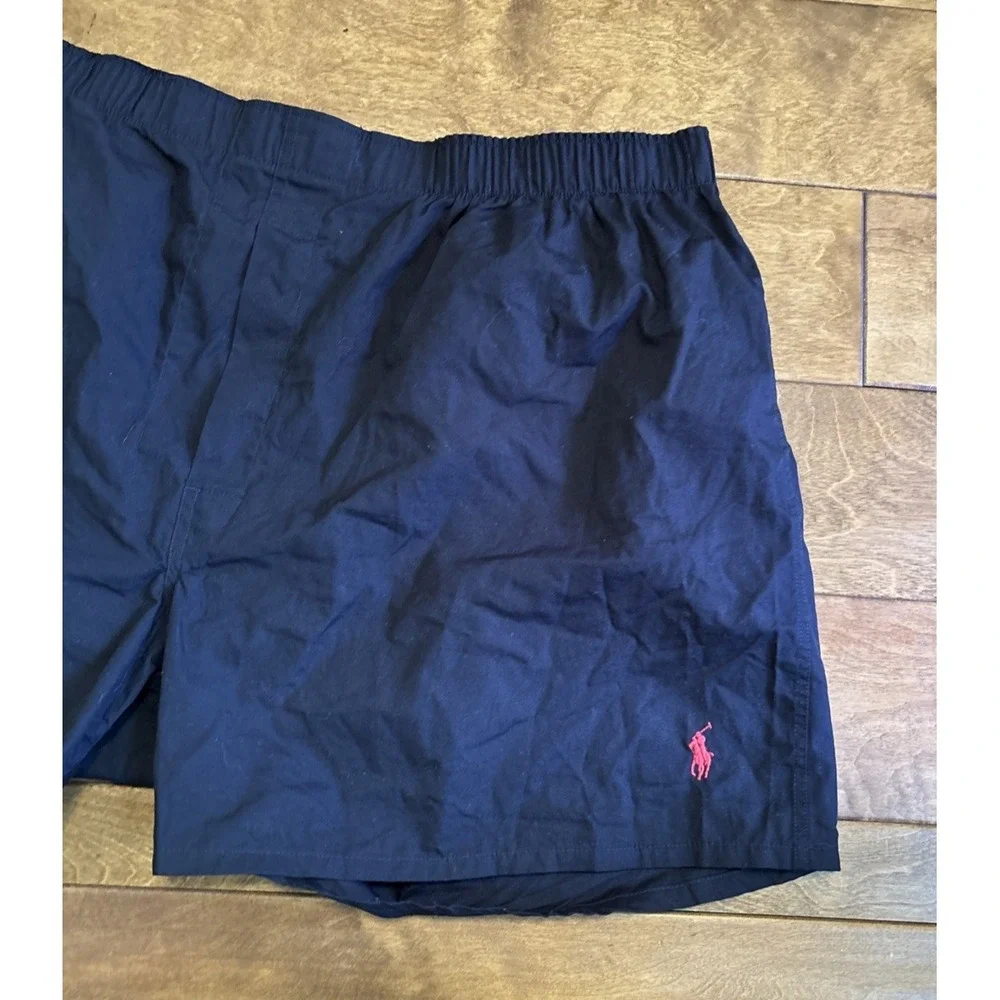 Polo Ralph Lauren Men Cotton Woven Boxer Briefs/Shorts Classic Fit  Sz 2XL Black